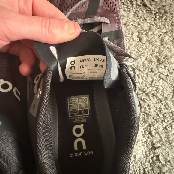 On Cloudflow Running Shoes Men’s 8 Black Asphalt NEW In Box - Picture 6 of 7